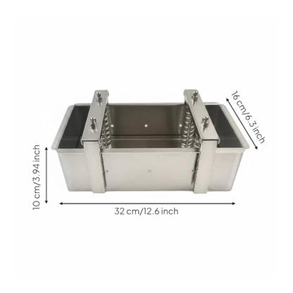 Baoblaze Stainless Steel Adjustable Sawtooth Locking Device Smooth Surface Suitable for Home Cooking Professional Kitchen, 4KG, Fixed Bottom - size: 4KG, style: Fixed Bottom