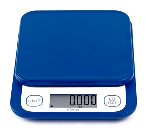 Ozeri Garden and Kitchen Scale II, with 0.1 g (0.005 oz) 420® Variable Graduation Technology® - color: Classic Blue