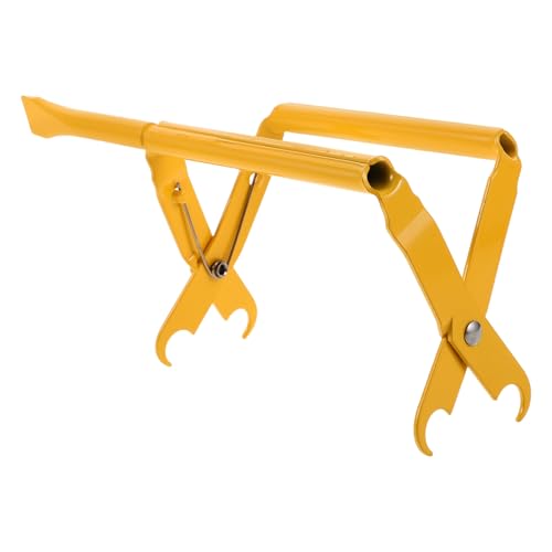 VICASKY Beehive Frame Holder Stainless Steel Clamp Beekeeper Frame Grip Tool for Hive Maintenance Yellow Coated European Style Beekeeping Supplies