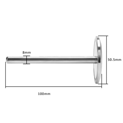 DERNORD 1.5 inch Tri Clamp Thermowell SS304 for Beer Fermenter Homebrew Solar Heater Boiler, 100mm Length - size: 100mm