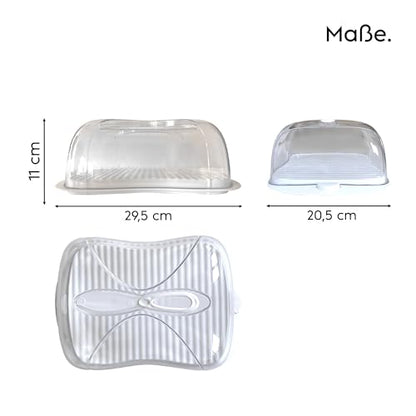 Snips Cheese Box | 3 Litres | Cheese Container | Food Container | White | Made in Italy | 0% Bpa