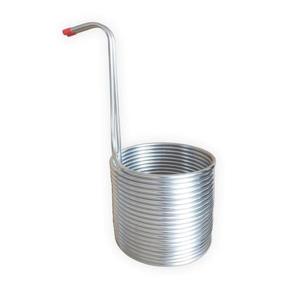 15.24 m 3/8" Stainless Steel Wort Chiller 50L Immersion Cooling Coil for Home Brewing