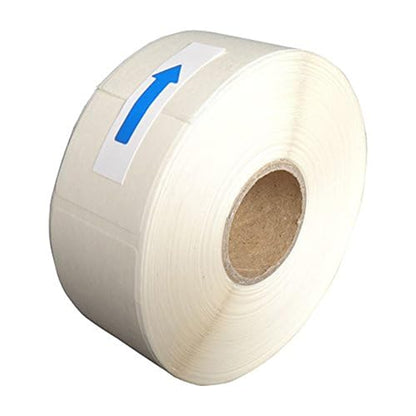 L LIKED Blank White 1 x 2 Inch Dissolvable Labels for Food Rotation Prep roll of 500 (1 Rolls)