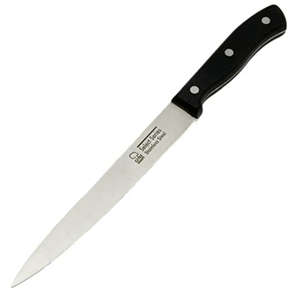 Chef Craft 21669 Carving Knife, 3cr13 Stainless Steel, 8 inch blade 5.5 inch in length, Black - style: Carving Knife