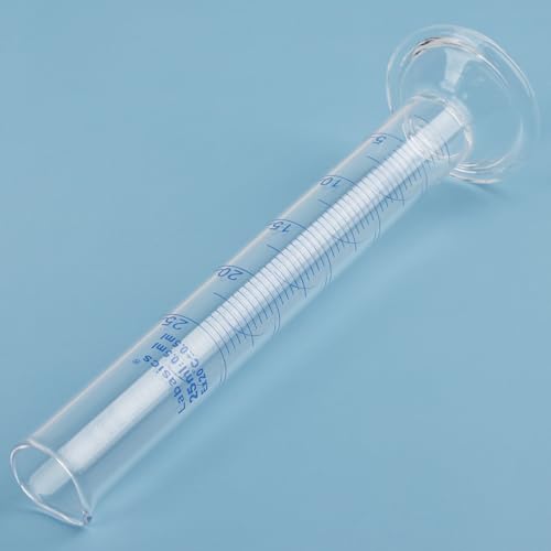 Labasics 4-Pack Borosilicate Glass 25 ml Heavy Wall Graduated Cylinder Measuring Cylinder - size: 25 ml