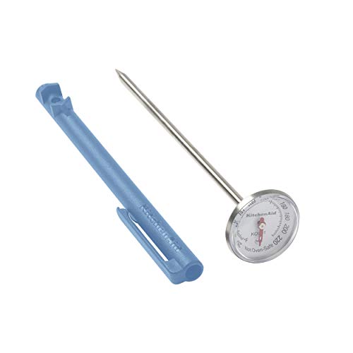 KitchenAid KQ901 Instant Read Food Thermometer for Kitchen or Grill, TEMPERATURE RANGE: 20F to 220F, 1 Inch Dial, Blue Velvet - color: Blue, size: 1 Inch