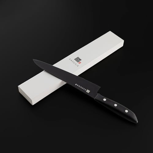 SASUGA Lightweigth Japanese Gyuto Chef’s Knife 210mm – Made in Japan | Molybdenum-Vanadium Stainless Steel | Razor-Sharp, Rust-Resistant Blade for Meat, Fish & Vegetables - color: Gyuto