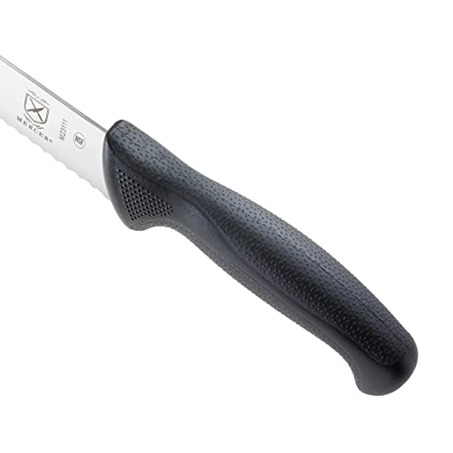 Mercer Culinary M23111 Millennia Black Handle, 11-Inch Wavy Edge, Slicer - size: 11", style: Wavy Edge Slicer