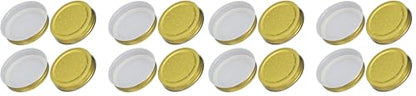 Toddmomy Bee Entrance Feeder 8pcs Perforated Metal Mason Jar Lid Beehive Waterer Honey Bee Canning Feeders Beekeeper Tools Drinking Beekeeping Equipments (Pack of 2) - size: 7.30X7.30X1.50CM (Pack of 2)