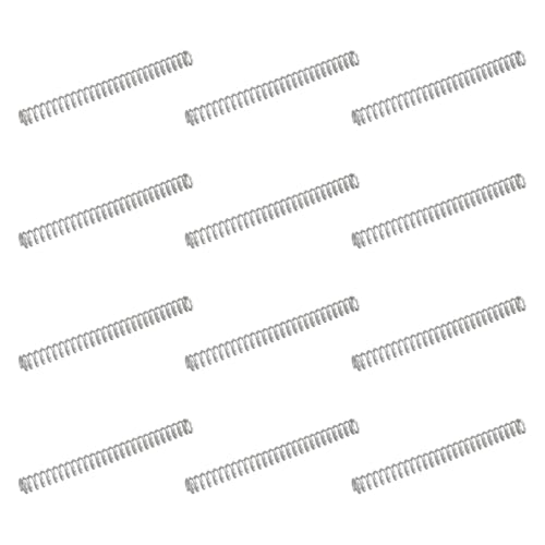 uxcell 50Pcs 304 Stainless Steel Compression Springs, 0.5mm x 3mm x 30mm Small & Tiny Pen Spring for Home Repair & DIY, Workshop & Industrial Use, (Silver Tone) - size: 3mmx30mm