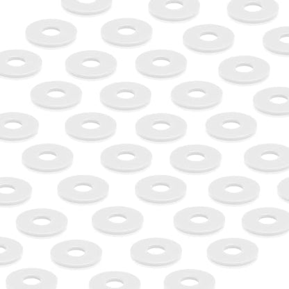 12Dopamine color Silicone Gaskets Washers Seals for Cap Swing Flip Top Bottle for Home Brew Beer Soda Bottle Sealing(flat,no cover) (White) - color: White