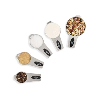 Mrs. Anderson’s Baking Magnetic Measuring Cups, 18/8 Stainless Steel, 5-Piece Set - size: 5-Piece Set, Magnetic