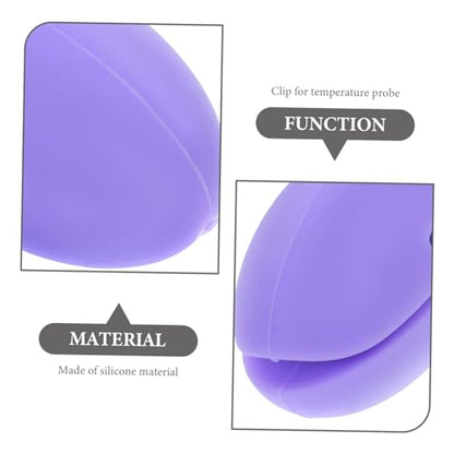 Silicone Probe Clip Kitchen Utensil for Accurate Cooking Measurement for Frying Candy Making and BBQ Heat Resistant Pot Clip