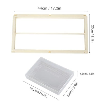 Beekeeping Comb Foundation Sheets - Plastic Beehive Frame Kit with High Wax Content - Beekeeper Equipment for Honey Hive