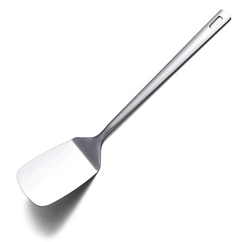 Stainless Steel Spatulas, Berglander Solid Turner,Barbecue Metal Spatulas Turner For Cooking, Kitchen Spatula For Nonstick Cookware, Dishwasher Safe, Easy to Clean - size: F. Solid Turner