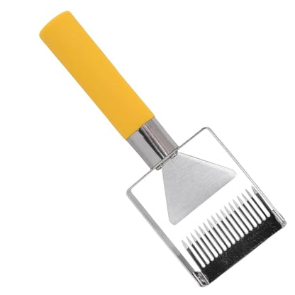 Adjustable Honey Uncapping Fork Stainless Steel Honeycomb Scraper Plastic Handle Beekeeping Equipment Tool