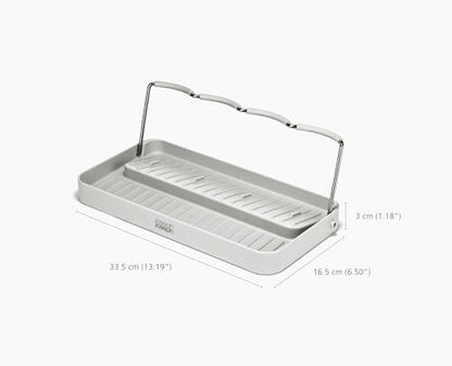 Joseph Joseph DrySmart Folding Water Bottle Drying Rack, Space-Saving Draining Board Organizer, Made from Recycled Plastic - style: Bottle