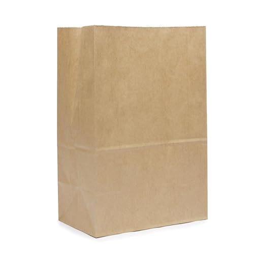 PABCK Brown Kraft Paper Wax Bags Take Out Food Bag 50 Pcs 5.1x3.1x9.4 inch | Greaseproof Food Storage Container for Small Business Home Kitchen Lunch Bread Sandwichs Snack Packaging Bags Craft Organizer - size: 5.1x3.1x9.4 inch (13x8x24cm)