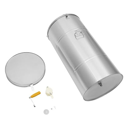 2 Frame Honey Extractor Manual Honey Extractor Honey Spinner Drum Separator Spinner Beekeeping Equipment Food Grade Stainless Steel Beekeeping Extraction Apiary Centrifuge Equipment