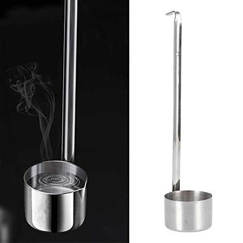 Wine Ladle, Stainless Steel Spoon Dipper With Pour Spout Long Handle and Hook, Flat Bottom Measure Spoon 25ml, 50ml, 125ml, 250ml, 500ml (250ML) - size: 250ML