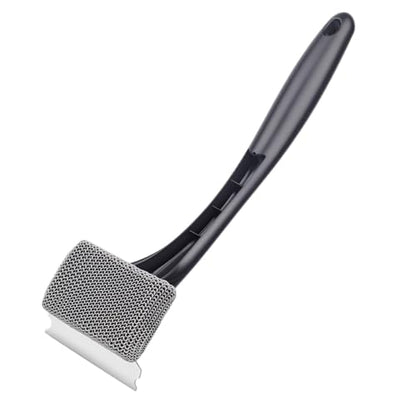 Bristle-Free Grill Brush & Scraper,Durable, Efficient and Extra Safe BBQ Cleaning Brush for Cast Iron and Stainless Steel Outdoor Grills(Fine Mesh) - size: Fine Mesh