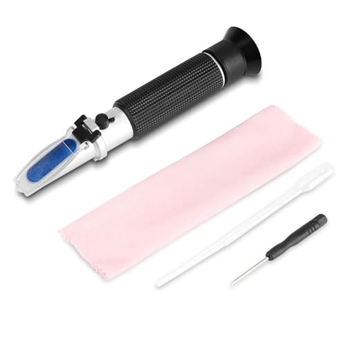 Alcohol Refractometer, Professional Handheld Spirit Alcohol Volume Percent Measurement, 0~80% Alcohol Content Measurement Tool Tester Test Refractometer Tester Measure Instrument