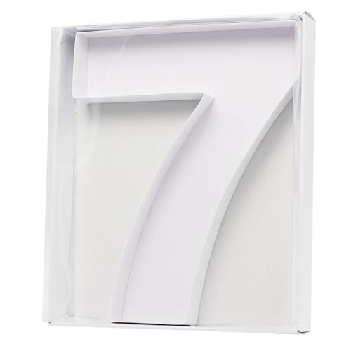 15.7Inch Cardboard Charcuterie Board Number Paper Mache Cut Out Food Sweet Container Tray With Clear Cover (number7)