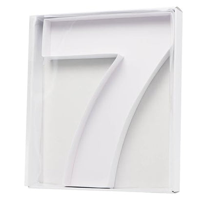 15.7Inch Cardboard Charcuterie Board Number Paper Mache Cut Out Food Sweet Container Tray With Clear Cover (number7)