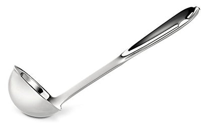 All-Clad Specialty Stainless Steel Kitchen Gadgets Soup Ladle Kitchen Tools, Kitchen Hacks Silver