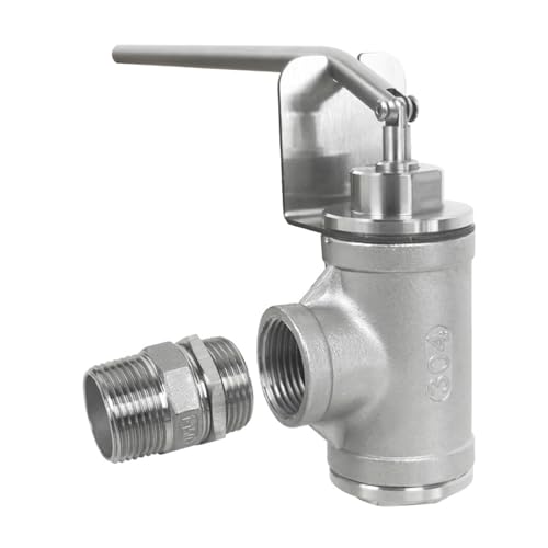Honey Bottling Valve Honey Gate Valve NPT 1 Thread Stainless Steel Dripless Honey Bottling Beekeeping Extractor Bottling Equipment Honey Bottling Pail