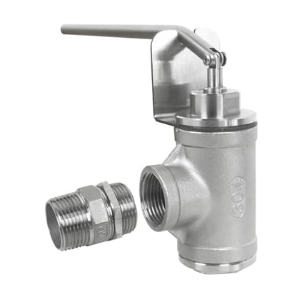 Honey Bottling Valve Honey Gate Valve NPT 1 Thread Stainless Steel Dripless Honey Bottling Beekeeping Extractor Bottling Equipment Honey Bottling Pail