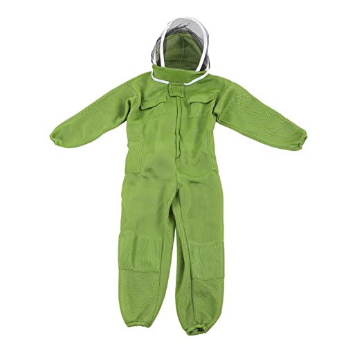 Beekeeping Suit Professional Full Body Breathable Mesh Cloth XL with Round Veil Hat - Sting Proof, Ventilated Design, Ideal for Bee Protection and Honey Harvesting