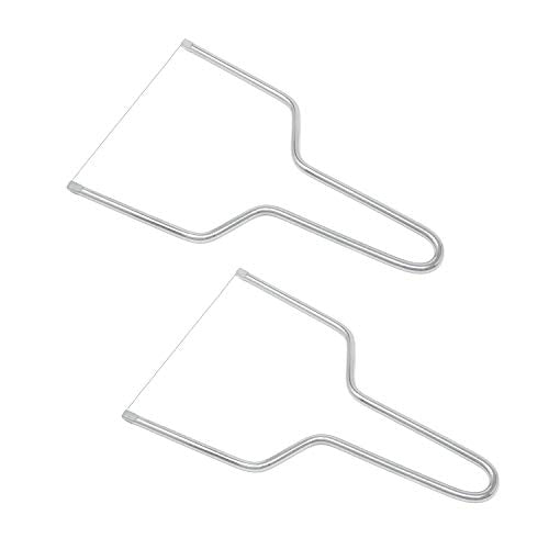 Honbay 2PCS Stainless Steel Butter Cheese Wire Cutters Slicers Knives for Kitchen (for soft cheese) - size: middle