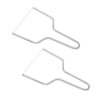 Honbay 2PCS Stainless Steel Butter Cheese Wire Cutters Slicers Knives for Kitchen (for soft cheese) - size: middle
