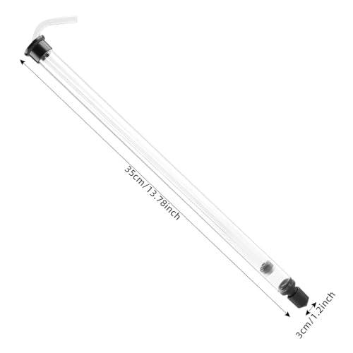 Auto Siphon Racking Cane 35cm, Fast Auto Flow Siphoning Kit For Wine Beer Making, Home Brewing Siphon Pump With Tubing And Clamp, Sediment Separator For White Red Wine Fruit Wine, Black