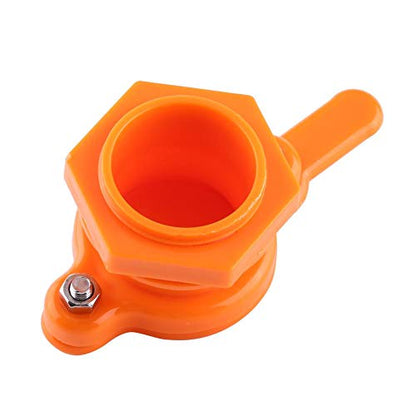 Plastic Honey Gate Valve Honey Extractor Honey Tap Beekeeping Bottling Beekeeper Equipment Gate Valve for Food and Honey White Orange (White)