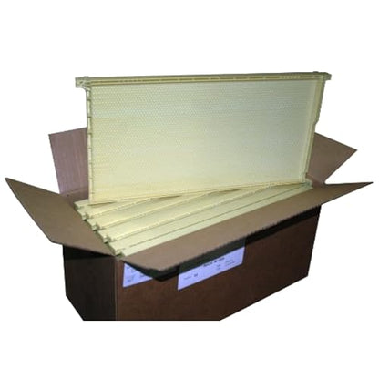 Mann Lake Premium Beekeeping Frames, All-in-One Frame & Foundation, Beeswax Coating, Universal Fit, BPA & BPS Free, 9 1/8 Inches, Natural, 10-Pack - color: Natural