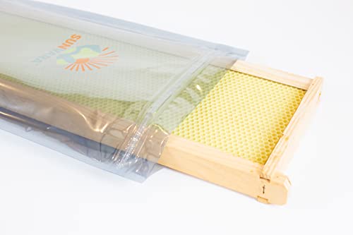 SunVara Bee Storage Beehive Frame Honeycomb Resealable Bag Reusable Beekeeping Equipment For Bee Hive Frame 10 Bags