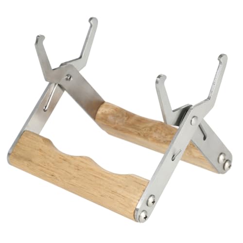 Gadpiparty 3pcs Beehive Frame Gripper and Clip Set for Beekeeping Supplies – Stainless Steel Hive Frame Holder with Wood Handle for Beekeepers and Hive Maintenance