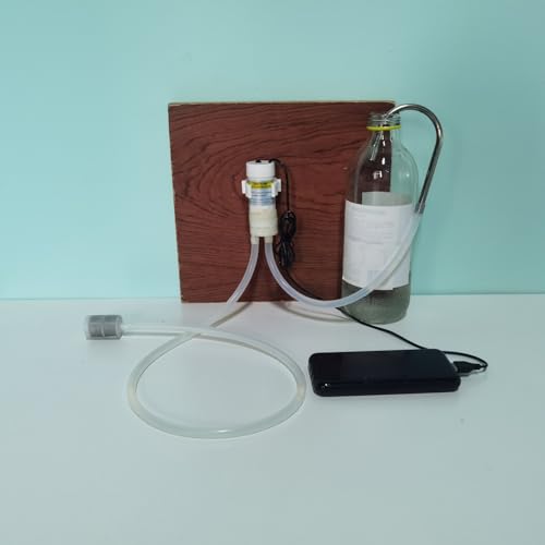 Portable Food Grade USB Electric Pump Auto-Siphon Self Priming for Bottling Brew Wine, Beer, Beverages and Kombucha, Little Silent Water Transfer Pump, 2LPM No Mess Leak with Filter, Silicon Tube