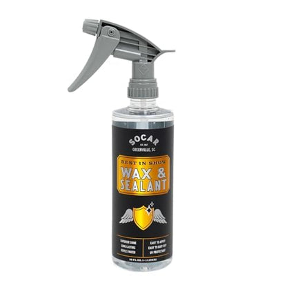 Socar Best-in-Show Car Wax and Sealant, UV Protectant. Professionnal Grade for Cars, SUV, Trucks, RV, Motorcycles, Boats. Protective Layer for Scratches & Wear, Bugs, Birds, & Pollen, 16 oz - size: 16 Fl Oz (Pack of 1)