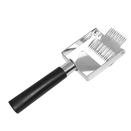 for Beekeepers Stainless Steel Honey Scraper Tool with Wide Uncapping Fork, Adjustable Tine, Durable Beekeeping Supplies