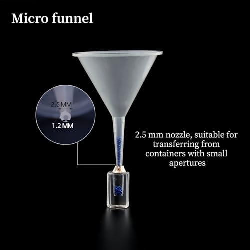 12 Pcs Tiny Funnel & Mini Funnel Narrow Neck for Essential Oils | Cuttable Tips, Polypropylene Material, for Perfumes, Capsules & Mini Bottles