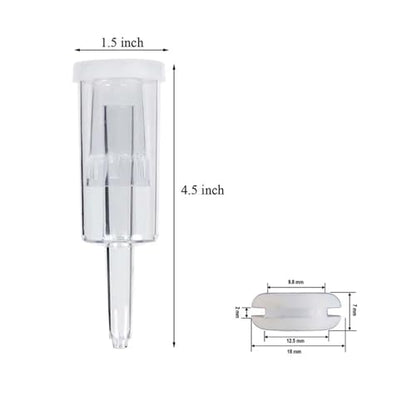3-Piece Airlock Kit for Fermentation - Silicone Grommets for Brewing, Wine Making, and Preserving(1pcs)(Clear Grommet) - size: Clear Grommet