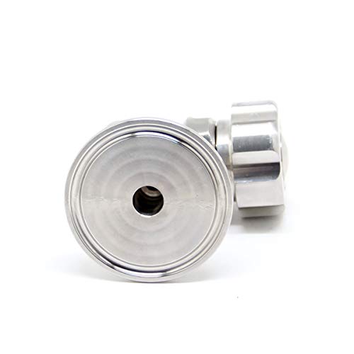 QiiMii 1.5'' SS304 Stainless Sampling Valve Beer Sampling Valve Clamp End - size: 1 Pack