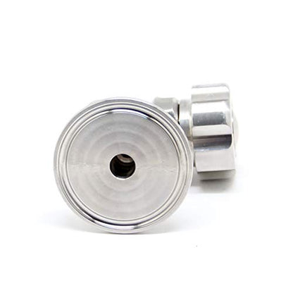 QiiMii 1.5'' SS304 Stainless Sampling Valve Beer Sampling Valve Clamp End - size: 1 Pack