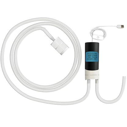 Wine Siphon Pump, Food Grade Auto Siphon Self Priming USB Electric Transfer Pump for Bottling Home Brew Wine, Beer, Kombucha, Mini Water Transfer Pump Kit, 2L/Min, No Mess Leak, Low Noise - color: Black