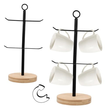 Cabilock 1pc Cup Lid Organizer Desktop Holder Tumbler Lid Rack Mason Jar Storage Stand Freestanding Drying Rack