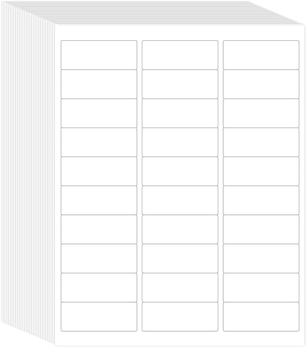 L LIKED Printable Address Labels, 1" x 2-5/8", 1,500 Labels, 30 per Sheet, Mailing Labels for Envelopes (50 Sheets) - size: 50 Sheets