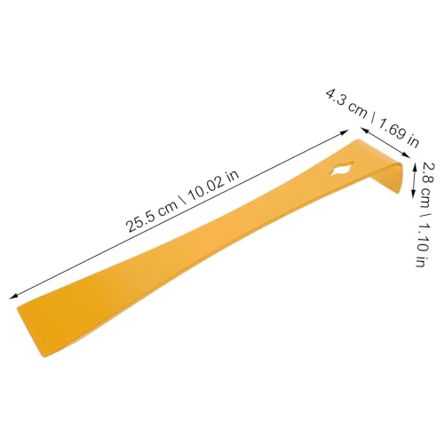 2pcs Stainless Steel Beekeeping Hive Scraper Tools with Yellow Handle for Scraping Propolis and Easy to Clean, Sturdy Beehive Tool for Beekeepers